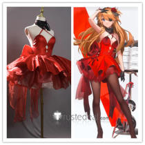 Goddess of Victory Nikke Evangelion Asuka Wille Ocean's Lament Red Gown Cosplay Costume