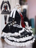 Danganronpa Celestia Ludenberg Lolita Dress Black White Lace Cosplay Costume