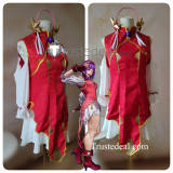 The King of Fighters KOF XV Athena Asamiya Red Cosplay Costume 2