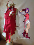 The King of Fighters KOF XV Athena Asamiya Red Cosplay Costume 2