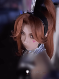 League of Legends LOL Anima Squad Miss Fortune Battle Bunny Aurora Hwei Green Styled Cosplay Wig