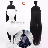 Ne Zha 2 Ao Guang Ao Run Blue Silver Prestyled Lace Front Shen Gongbao Cospay Wig