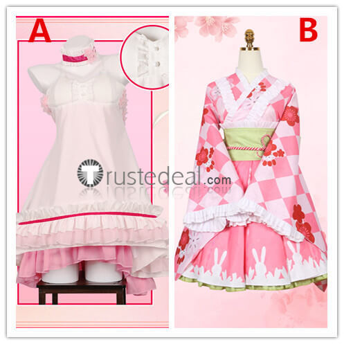 Yosuga no Sora Sora Kasugano Pink Kimono Cosplay Costume