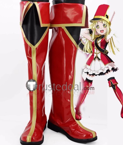 Bang Dream Hello Happy World HaroHapi Kitazawa Hagumi Tsurumaki Kokoro Seta Kaoru Matsubara Okusawa Red Cosplay Shoes Boots