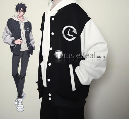 Link Click Season 2 Cheng Xiaoshi Black Baseball Jacket Cosplay Costume