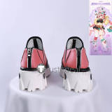Genshin Impact Yumemizuki Mizuki Varesa Pink Cosplay Shoes Geta Boots