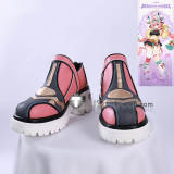 Genshin Impact Yumemizuki Mizuki Varesa Pink Cosplay Shoes Geta Boots