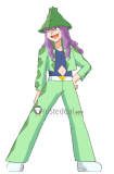 Pokemon Harley Green Cosplay Costume