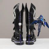 Genshin Impact Il Capitano Ororon Cosplay Black Shoes Boots