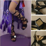 Genshin Impact Citlali Flins Cosplay Black Shoes Boots