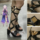 Genshin Impact Citlali Flins Cosplay Black Shoes Boots