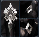 Genshin Impact Il Capitano Ororon Cosplay Black Shoes Boots
