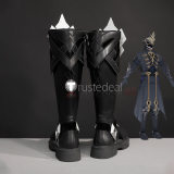 Genshin Impact Il Capitano Ororon Cosplay Black Shoes Boots