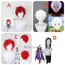 Roswaal L. Mathers Reinhard van Astrea Regulus Corneas White Red Styled Cosplay Wig