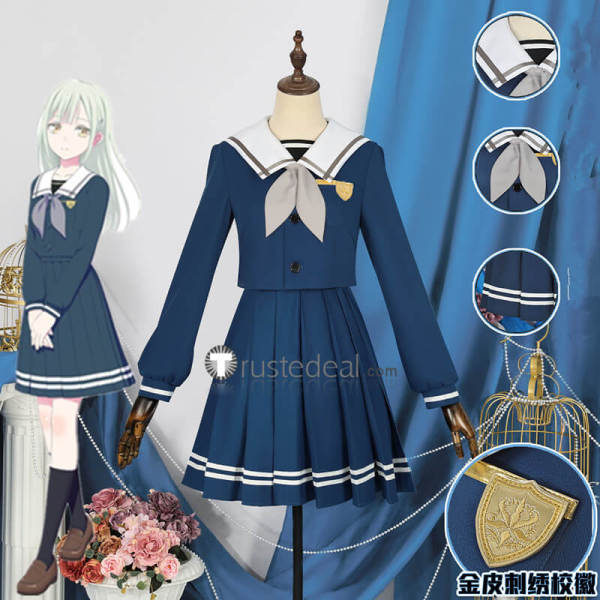 BanG Dream Tsukinomori Girls' Academy Wakaba Mutsumi Nagasaki Soyo Mashiro Kirigaya Winter Uniform Cosplay Costume