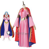 One Piece Alabasta Princess Nefertari Vivi Pink Red Cosplay Costume Timeskip