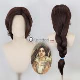 Monster Hunter Wilds Alma Brown Black Styled Cosplay Wig