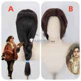 Monster Hunter Wilds Alma Brown Black Styled Cosplay Wig