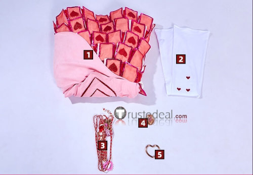 Descendants The Rise of Red Queen of Hearts Bridget Pink Disney Cosplay Costume