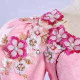 Descendants The Rise of Red Queen of Hearts Bridget Pink Disney Cosplay Costume