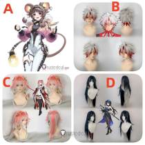 Wuthering Waves Lumi Yangyang Changli Scar Shanghen Styled Cosplay Wig