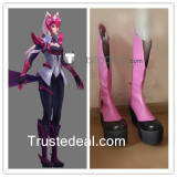 Commission League of Legends LOL Challenger Ahri Midnight Arcade Cosplay Boots Shoes