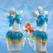 Winx Club Bloom Blue Swimsuit Cosplay Costume