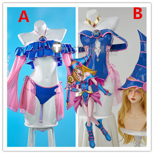 YuGiOh Dark Magician Girl Swimsuit Bikini Cosplay Costume