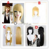 Bleach  Zaraki Kenpachi Hirako Shinji Visored Short Blonde Styled Cosplay Wig