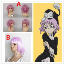Soul Eater Crona Pink Styled Cosplay Wig