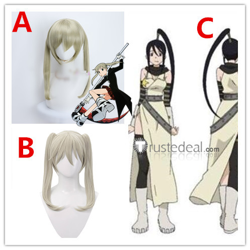 Soul Eater Maka Albarn Tsubaki Nakatsukasa Black Styled Cosplay Wig