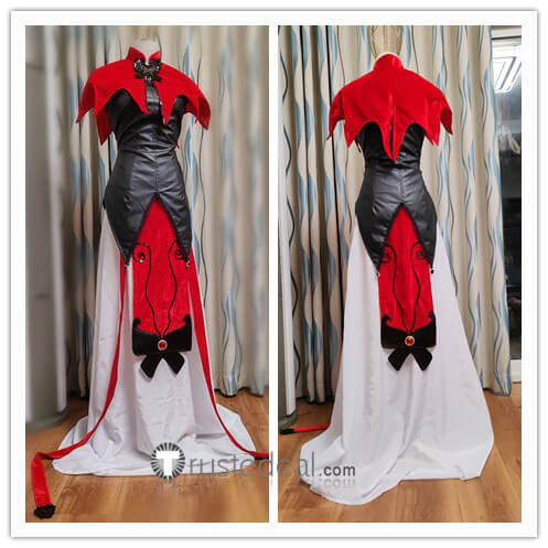 Cardcaptor Sakura Ruby Moon Nakuru Akizuki Red Black Cosplay Costume 2
