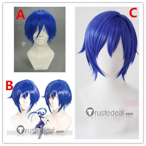 Vocaloid Kaito Blue Cosplay Wig