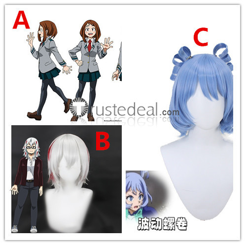 My Hero Academia Ochaco Uraraka Uravity Nejire Hado Fuyumi Todoroki Styled Cosplay Wig