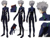 Commission Neon Genesis Evangelion Kaworu Nagisa Grey Styled Cosplay Wig
