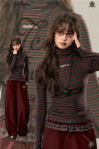 Kyouko & Harry Potter Collaborated High Neck Striped Top Wear