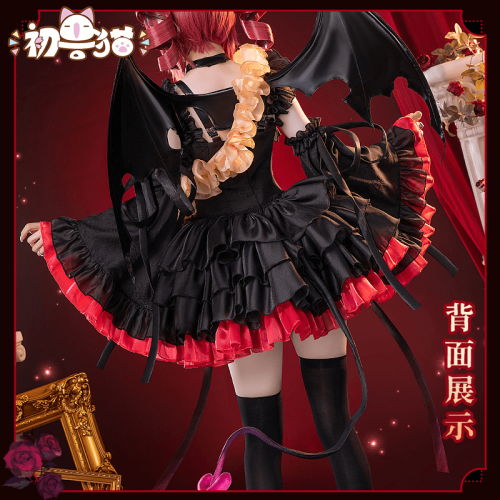 (BFM) ChuShouMao Vocaloid Kasane Teto Halloween Little Devil Cosplay Costume