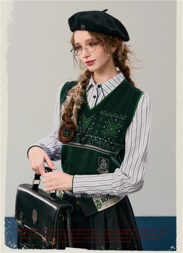 Kyouko & Harry Potter Collaborated Jacquard Knitted Vest