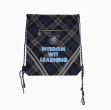 Kyouko & Harry Potter Co-signed Plaid Drawstring Shoulder Backpack