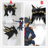 YuGiOh 5DS Yusei Fudo Black Styled Cosplay Wig