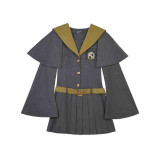 Kyouko & Harry Potter Co-signed Sailor Collar Dress with Detachable Cape