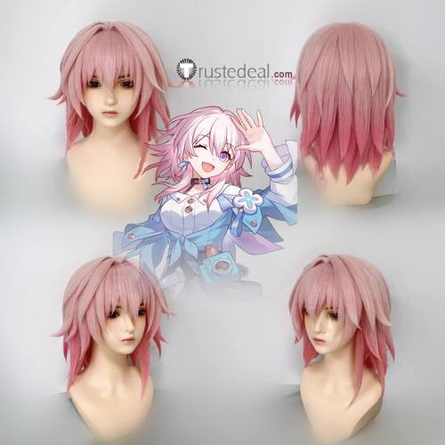 Honkai Star Rail HSR Black Swan Phainon March 7th Luocha Styled Cosplay Wig