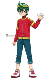 Digimon Universe Appli Monsters Shinkai Haru Red Coat Cosplay Costume