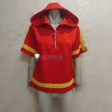 Digimon Universe Appli Monsters Shinkai Haru Red Coat Cosplay Costume