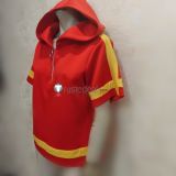 Digimon Universe Appli Monsters Shinkai Haru Red Coat Cosplay Costume