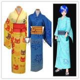 Vocaloid Project DIVA Rin Len Kagamine Kaito Yukata Style Kimono Cosplay Costume