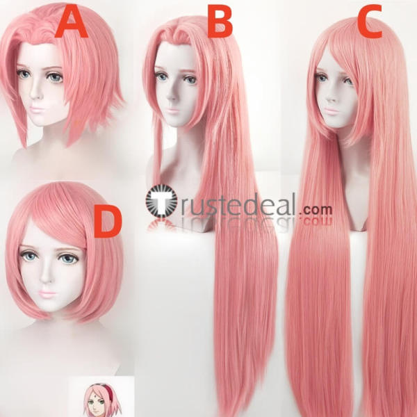 Naruto Sakura Haruno Pink Cosplay Wig
