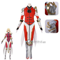 Solo Leveling Cha Hae-In Haein Red Armor Cosplay Costume