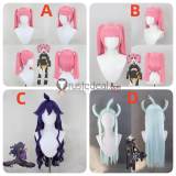 Pokemon Black and White Team Plasma Ghetsis Blue Coral Helena Hex Maniac Purple Styled Cosplay Wig