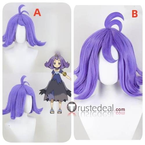 Acerola Purple Styled Cosplay Wig